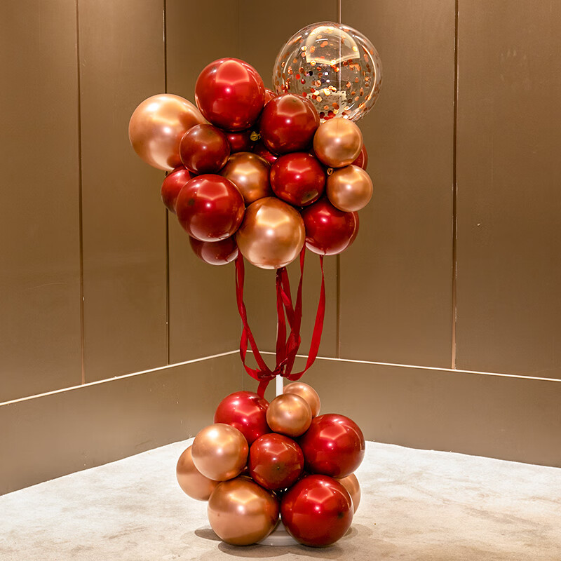 Decoración de globo diseño de escena tienda de apertura celebración centro comercial celebración de boda columna compromiso globo suministros de fiesta de cumpleaños