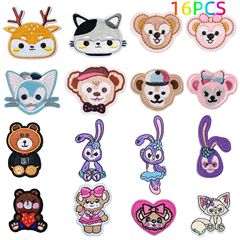 兒童卡通刺繡補丁貼衣服破洞修補貼裝飾時尚圖案燙畫褲子貼花布貼