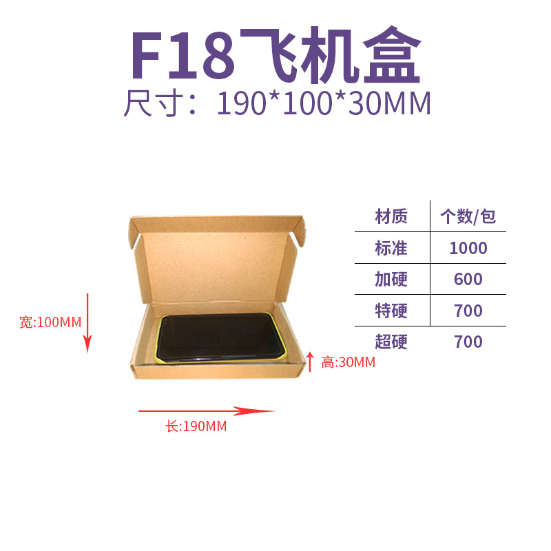 19*10*3CM; tres capas de flauta E estándar