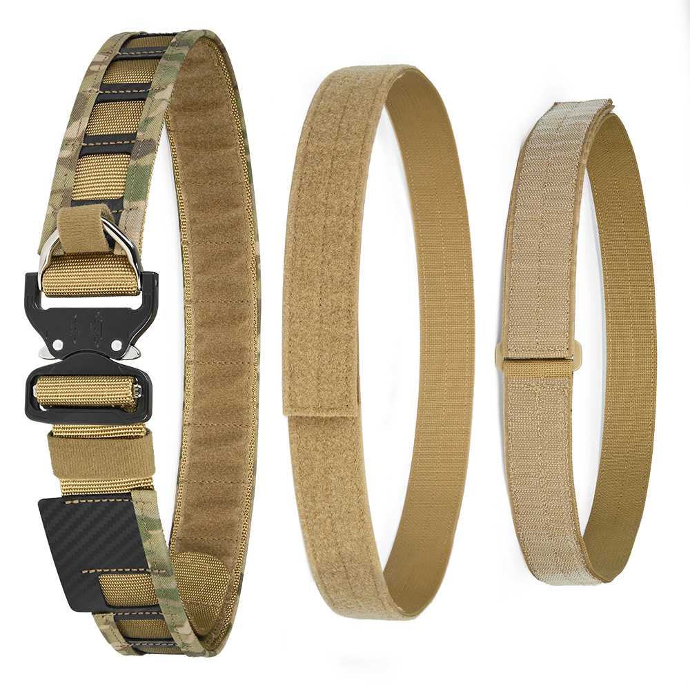 Cinturón Táctico MOLLE para Hombre de 4.5 cm de Lona Ligero para Combate al Aire Libre