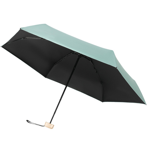 Vinyl umbrella 50% fold umbrella for women, full sunshade, sun protection, anti-UV sun umbrella, capsule umbrella, rain or shine, wholesale
