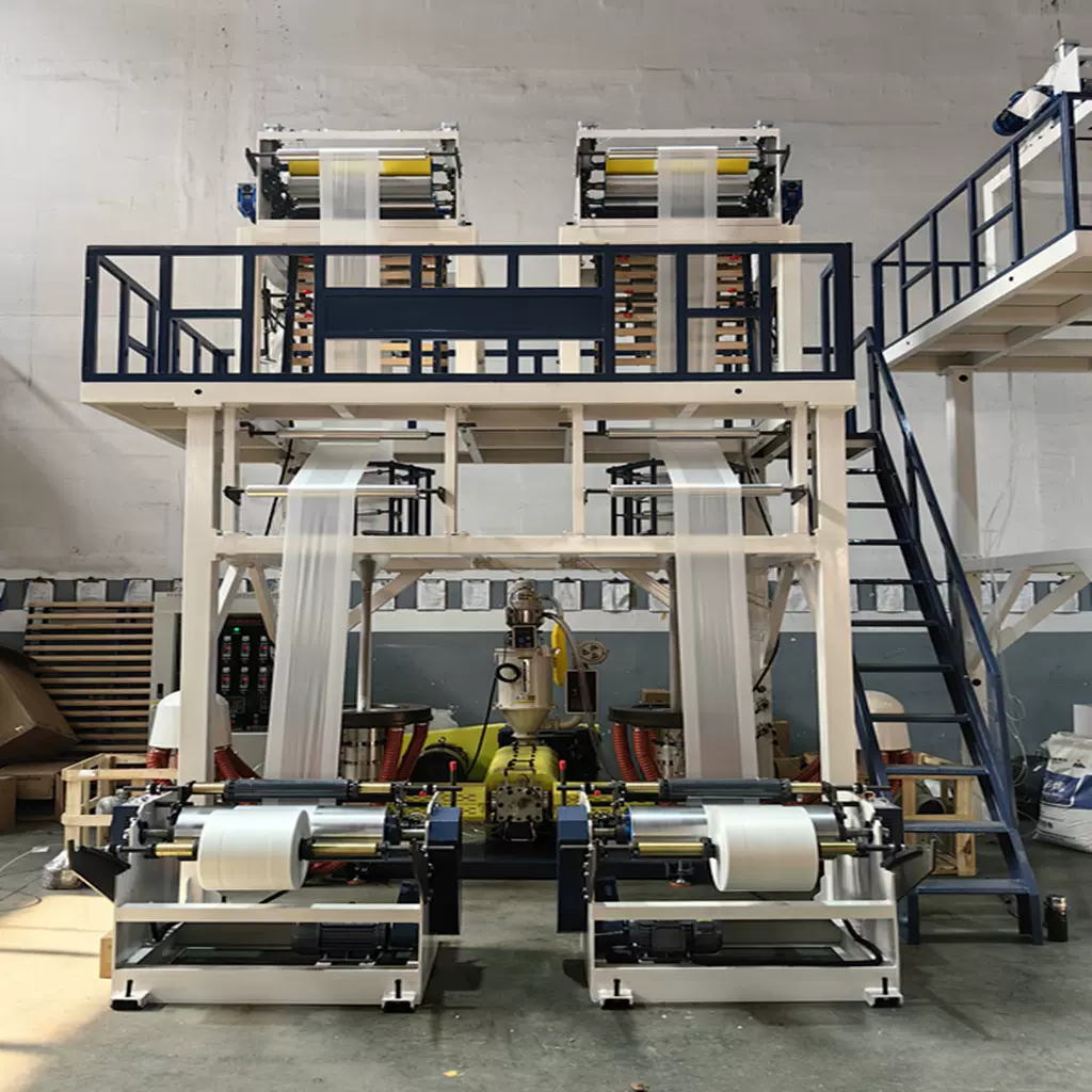 瑞安厂家专业生产高速双机头吹膜机