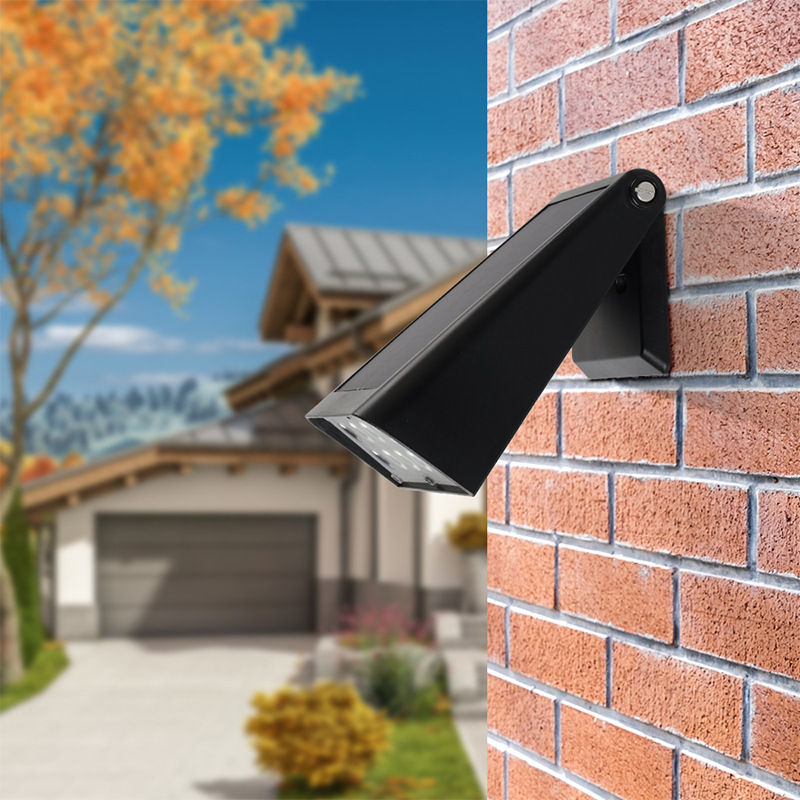 颖豪户外太阳能壁灯折叠 楼梯光控太阳能灯 太阳能庭院灯免布线