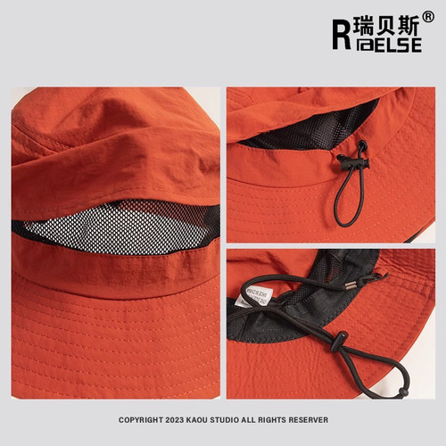 Summer outdoor fisherman hat quick dry sun hat folding mountaineering hat sun protection hat women's sun protection hat sun hat sun hat