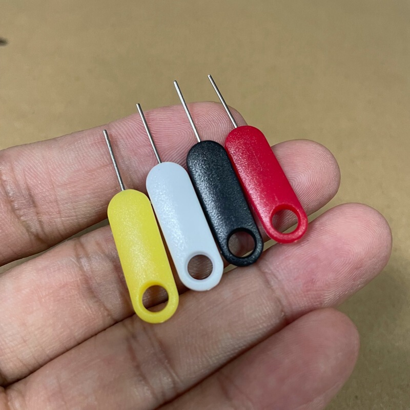 12mm Sim Card Ejector Pin Black White Red Yellow Card Removal Tool Electronic Settings Reset Restart Ejector Pin