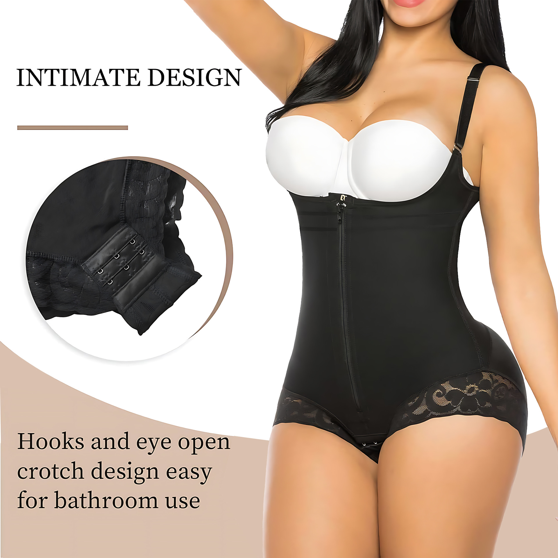 2025 Nuevo corsé adelgazante push-up de malla europea y americana para mujer, ropa íntima moldeadora de cuerpo de una pieza que cubre las nalgas