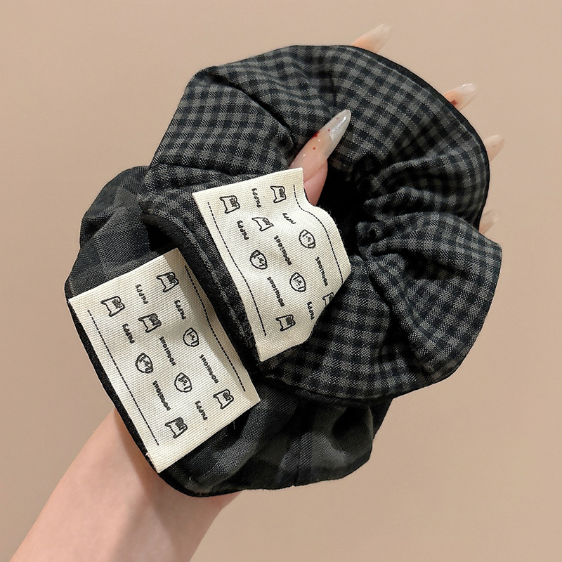 Tejido retrógrado anillo de cabello de intestino grueso feminino atado cabello cuerda de cabello de alta elasticidad correa bola cabeza cuerda adornamiento para el cabello
