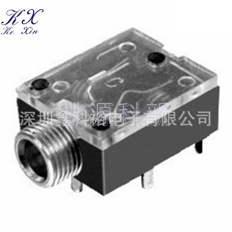 厂家供应 鑫科裕  PJ-324 耳机座 带螺纹可配螺母 和无螺纹 批发