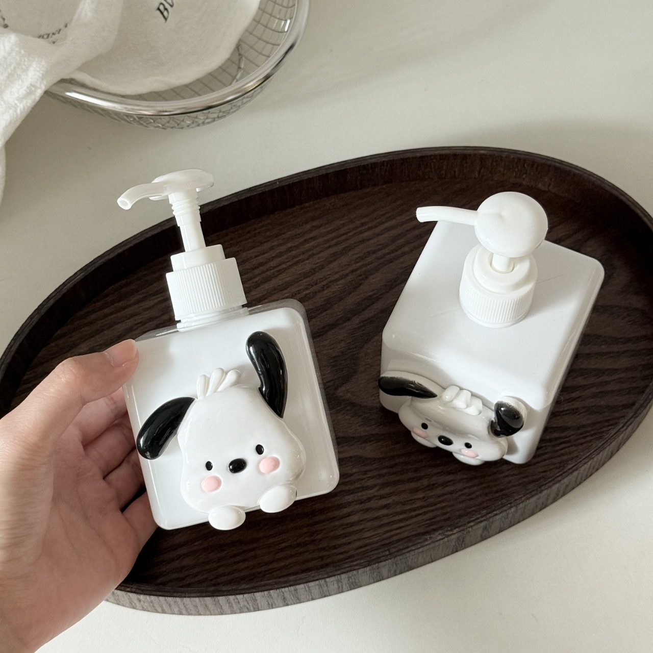 大耳小帕狗分装瓶可爱高颜值按压空瓶沐浴露分瓶乳液瓶洗手液家用