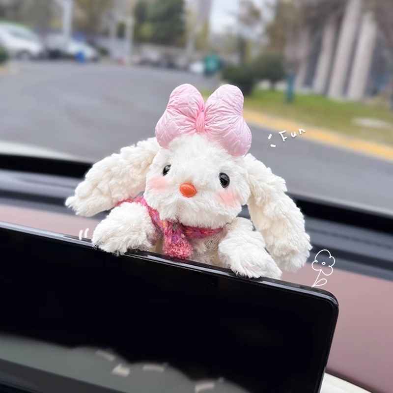 Decoración del automóvil 2025 Pantalla de control central del automóvil Muñeca de fiesta Pantalla de visualización Decoración de pantalla Accesorios de automóvil Muñeca linda