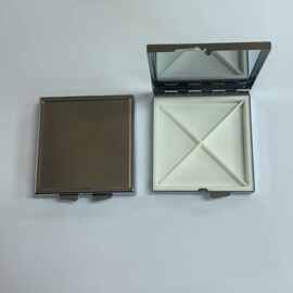 定制正方形药盒便携金属药盒 铁盒两格收纳盒