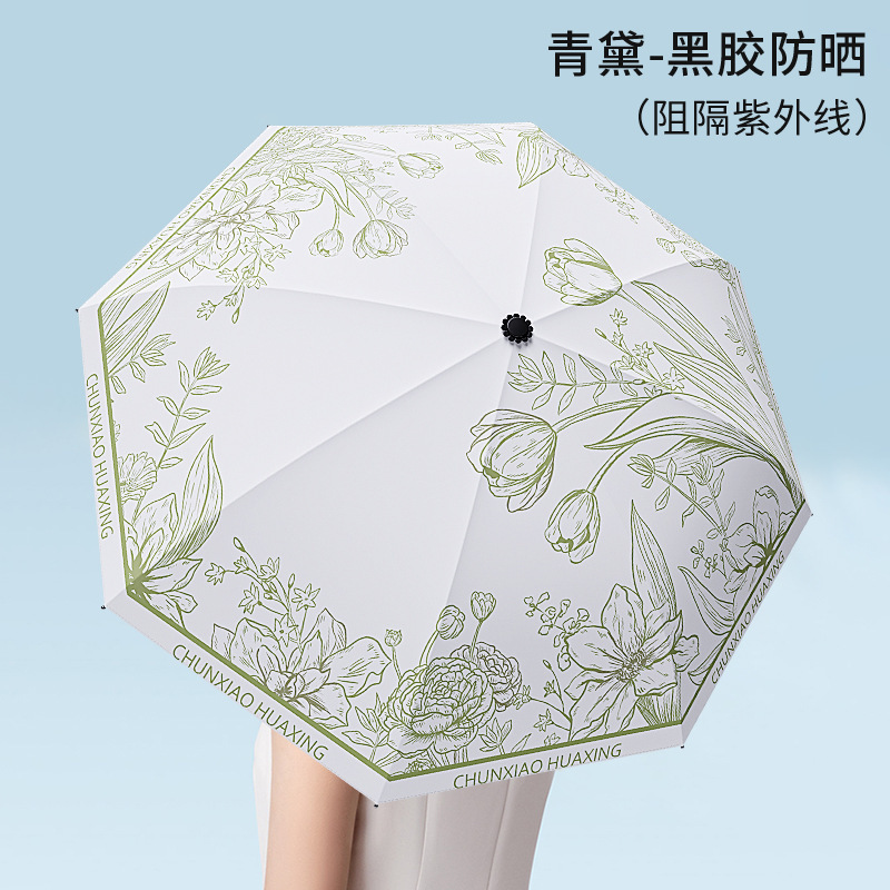 雨伞24骨自动大号森系女学生折叠伞双人防晒晴雨两用太阳伞批发伞|undefined