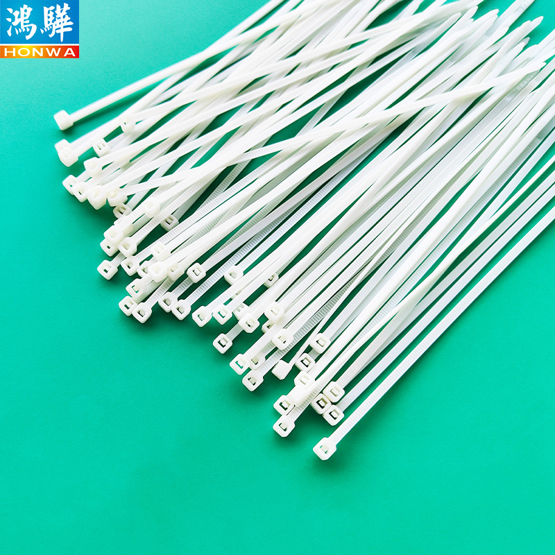 2.5*100mm环保尼龙扎带 阻燃V-0尼龙3*100不易燃烧阻燃扎带 白色