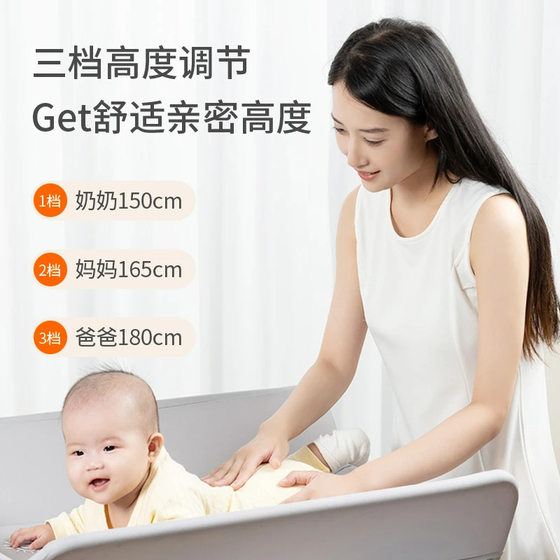 Diaper Table Baby Care Table Baby Diaper Changing Table Multifunctional Foldable Bed Massage Touch Bath