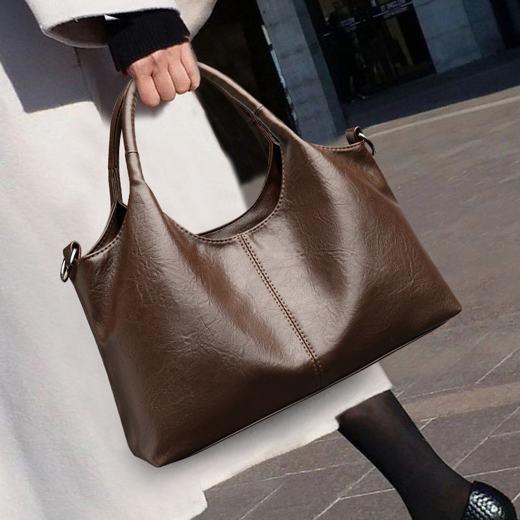Cross-Border Foreign Trade 2026 New Model Mom's Basket-Style Women's Bag, Women's Shoulder Crossbody Bag, Large Capacity Handbag Tote Bag
