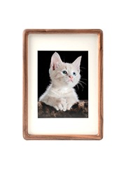 5YA1批發立體中空相框黑胡桃畫框洗照片做成框實木掛牆標本展示圓