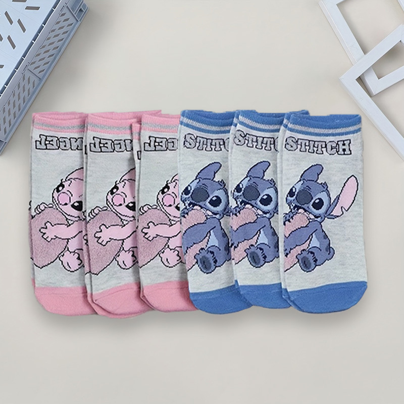 Korean Cartoon Anime Pattern Knitted Socks for Men and Women Couples Summer Lightweight Breathable Straight Comic Crew Socks