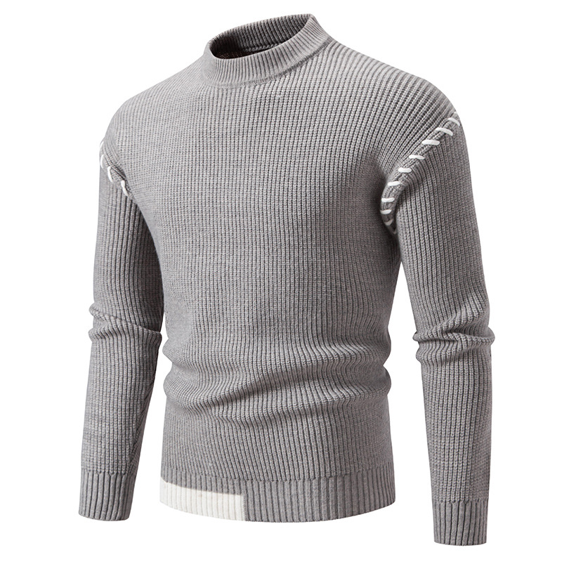 Pull homme Cleanfit à col rond, coupe ample et décontractée, idéal pour l'automne et l'hiver._voghion.com