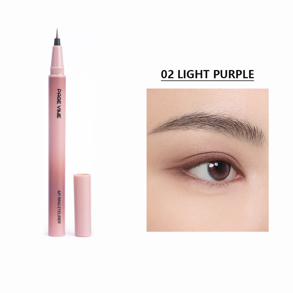Nuevos productos transfronterizos PAGE VINE delicado lápiz de delineador de ojos de color impermeable a prueba de sudor no es fácil de desnudarse, cepillo suave duradero