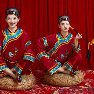Matchmaker Costume, Ancient Costume, Old Lady's Clothing, Old Lady's Performance Costume, Grandma's Chinese Wedding Costume, Middle-Aged and Elderly Yangko Costume