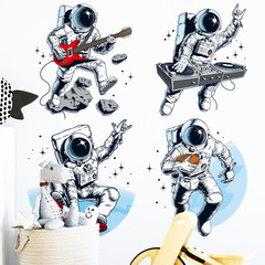 Musical Instruments Space Astronaut Waterproof Boy Baby Room Classroom Early Learning Center Wall Decor Kindergarten Wall Sticker