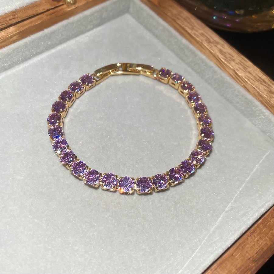 Pulsera de flores cuadrada geométrica de piedra de silicio lujosa pulsera de alta calidad temperamento exquisito personalidad joyas al por mayor