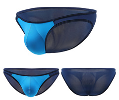 速賣通亞馬遜ebay男士內褲U凸薄冰絲低腰撞色 鑽石三角褲E051