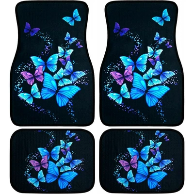 non-slip, universal floor mats, Avtomobil döşəmə paspasları - 1-129-pattern-2-3344cmtwo-piece-set