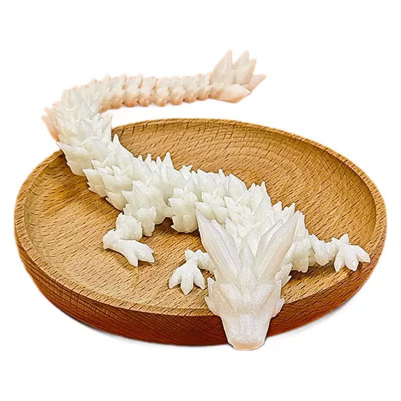 Night -ray Dragon Crystal Dragon Simulation Model Animal Chinese Swing Person Creative Boys Toy Child 3D Print Six 1