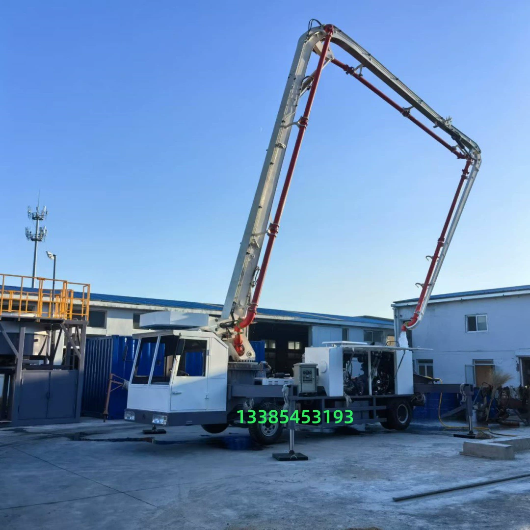 20m Самоходная стреловая насосная установка Малая бетононасосная самоходная стреловая установка 15m Бетононасосная стреловая установка