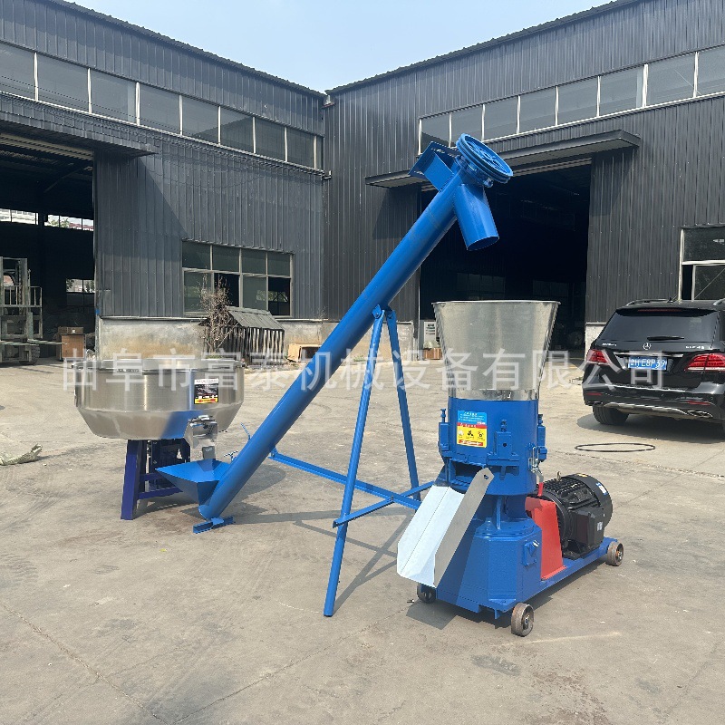 养殖场饲料颗粒生产线 牛羊饲料颗粒机组 草粉粮食饲料颗粒机