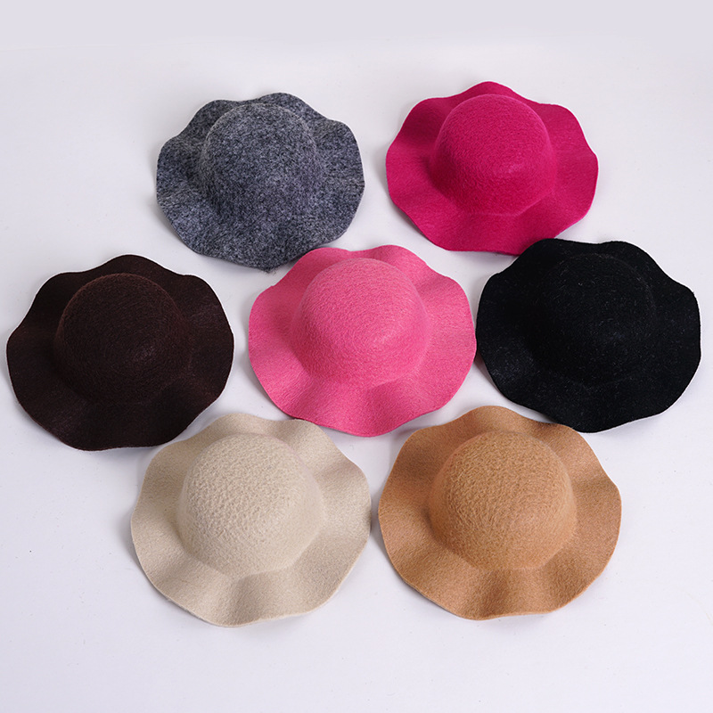Labu nuevo sombrero de feltero abierto sombrero de cúpula sombrero accesorios de moda sombrero mini sombrero muñeca