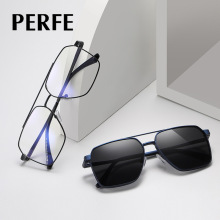 91702 欧美时尚磁性套镜一镜两用高端偏光眼镜框出游驾车专用眼镜