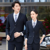 suit suit Vest coverall Autumn and winter men and women Same item Occupation formal wear Bank sale work clothes interview man 's suit