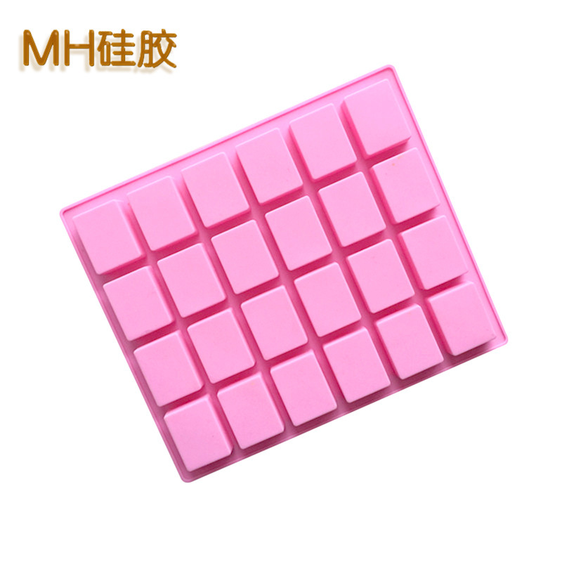 明昊24連小方石けんシリカゲルケーキ型香薫ろうそく型diy焙煎石けん型氷格チョコレート型|undefined