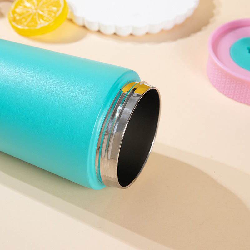 Ventas transfronterizas calientes owala con tazas de café 304 tazas de acero inoxidable de moda simple taza de aislamiento portátil taza de paja de automóvil