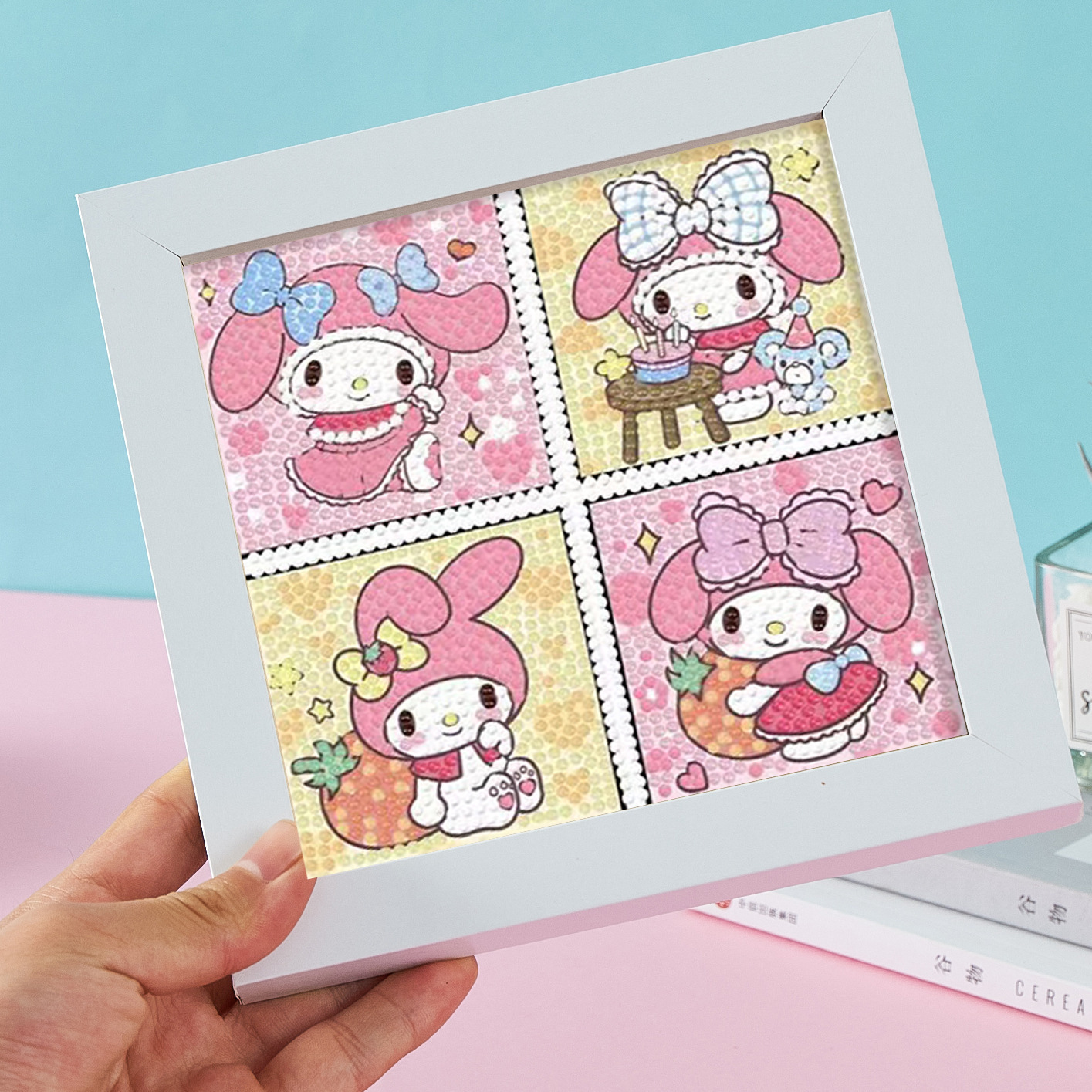 Nuevo dibujo de diamante infantil de labu diy pegatinas de diamante con marcos de fotos hechas a mano diy puzzle pegatinas de mampostería image 152