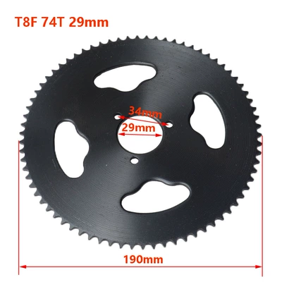 Motosiklet ləvazimatları və aksesuarları | 44 54 64 74 - t8f-74t-29mm-black-660g