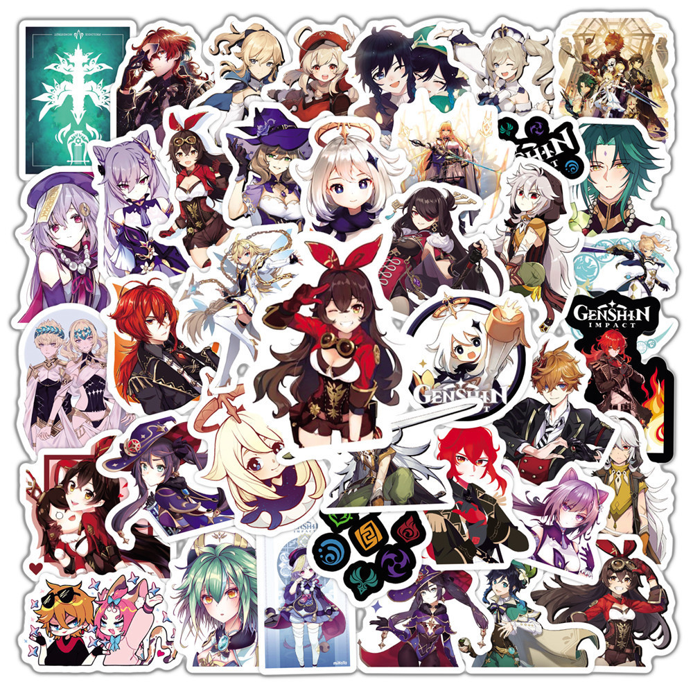 50 Q versión original de la etiqueta del dios, banco de energía, carcasa del teléfono ipad, equipaje, portátil, cuenta de mano, taza de agua, pegatinas impermeables