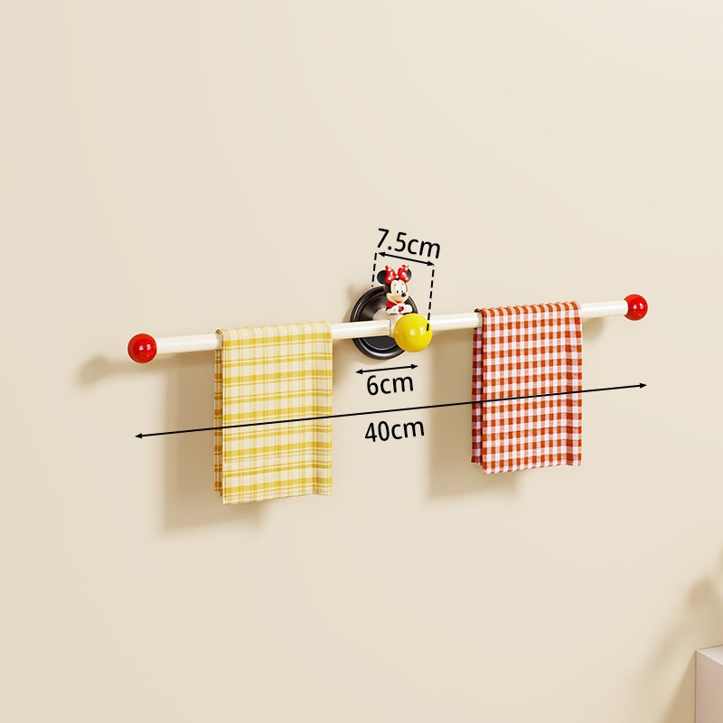 Toallero de Pared de Acero al Carbono Sin Perforación para Baño image 9