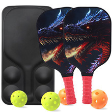 Carbon Fiber Offensive Pickleball Paddle Cross-Border Fashion Sports Pickleball Paddle Set Pp Honeycomb Core Perforated Paddle