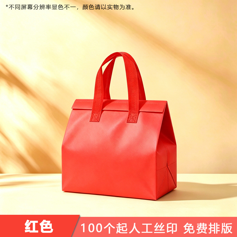 Bolsa de aislamiento térmico para llevar, papel de aluminio desechable para barbacoa, bolsas no tejidas para bebidas, bolsas de embalaje para pastel, té de leche
