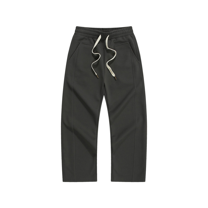 Men's Clothing men's autumn 360g pearl tide brand sweatpants loose straight wide leg casual pants high street couple trousers_voghion.com