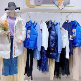 百24秋冬斯盾女装时尚潮流羽绒服连衣裙裤裙品牌折扣女装现货批发