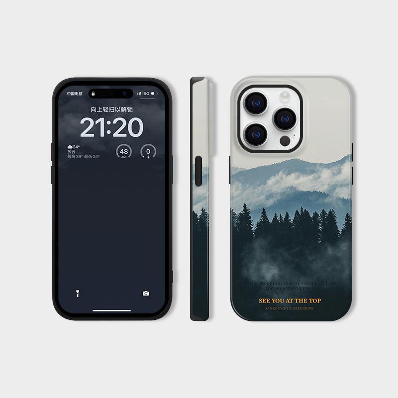 Suitable for iPhone 17, Apple 15 Pro Max Phone Case, New Model 14, Huawei Film, High Mountain Landscape Texture Suitable for iPhone 17, Apple 15 Pro Max Phone Case, New Model 14, Huawei Film, High Mountain Landscape Texture