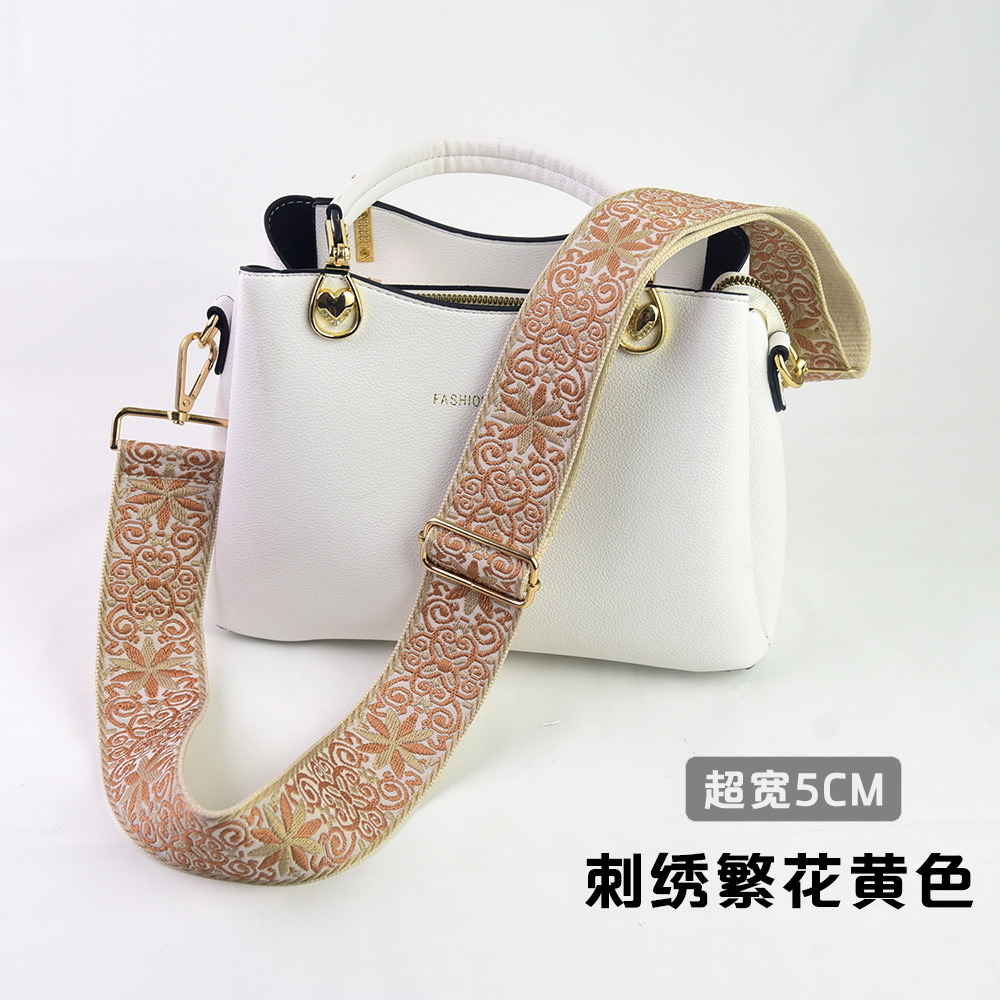 Bolso bandolera con accesorios ultra anchos, bolso de color, correa gruesa, correa de repuesto alargada, correa de hombro de bolso universal ajustable