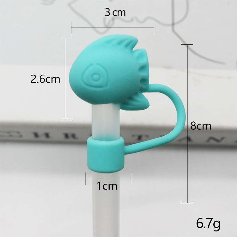 Pescado gordo azul de silicona 10 mm