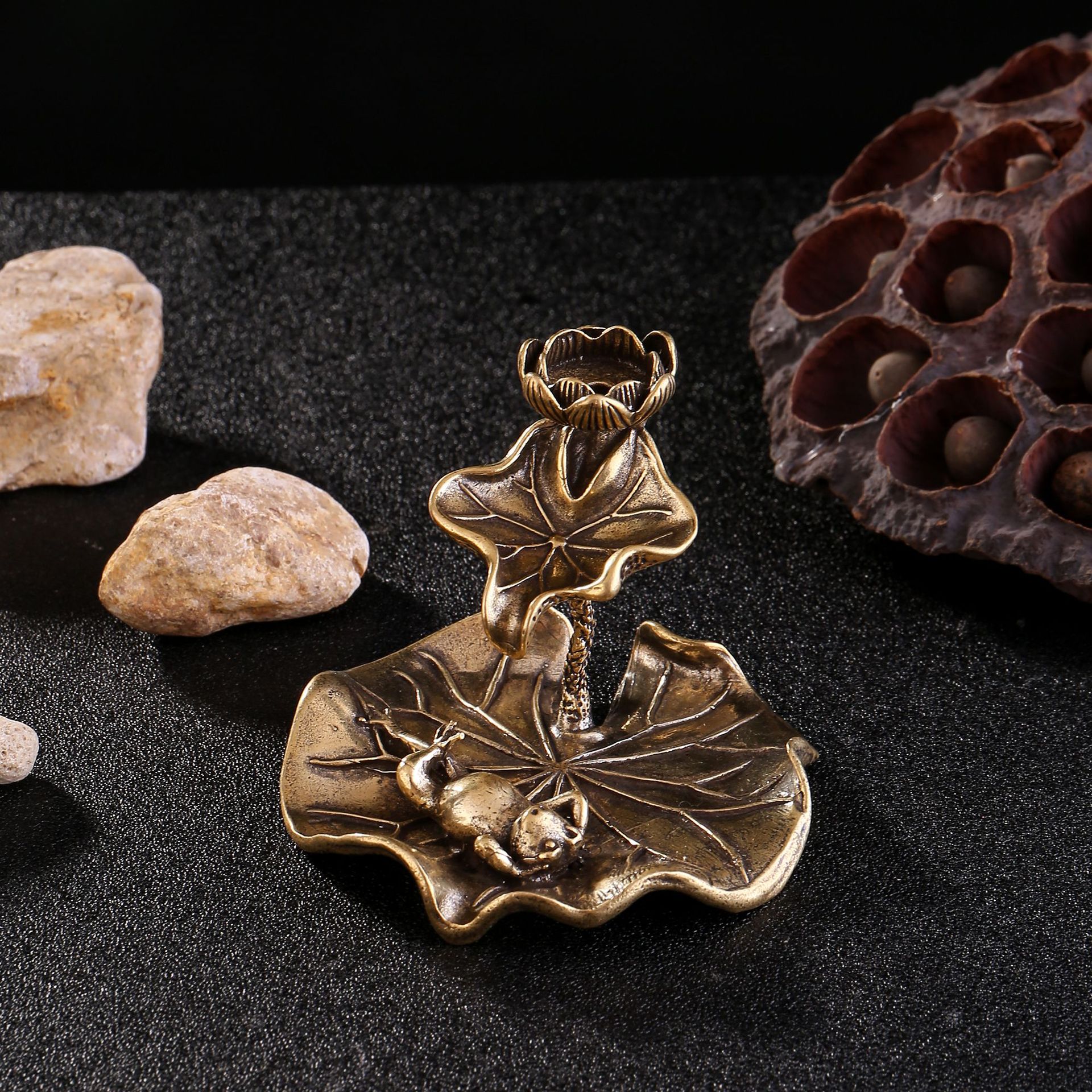 연꽃 무료 개구리 역류 향수 장식품