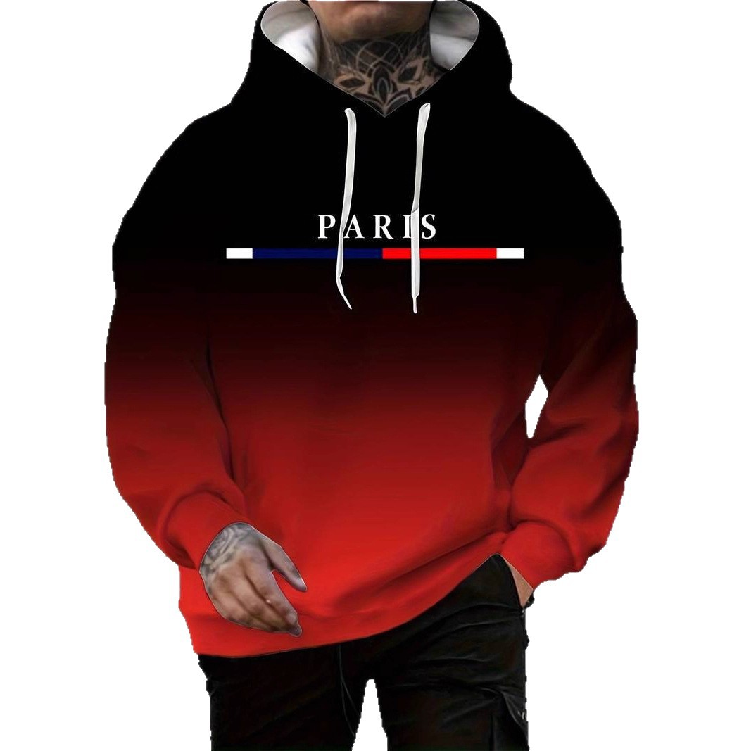 3D Digital Printed Boys Hoodie Trendy Letter Long Sleeve Pullover Hoodie Men's Autumn And Winter Warm Jacket_voghion.com