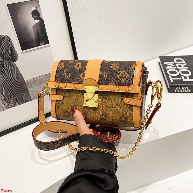 Korean-Style French 2025 Printed Small Crossbody Bag for Women, Trendy Ck Women's Shoulder Bag for Summer